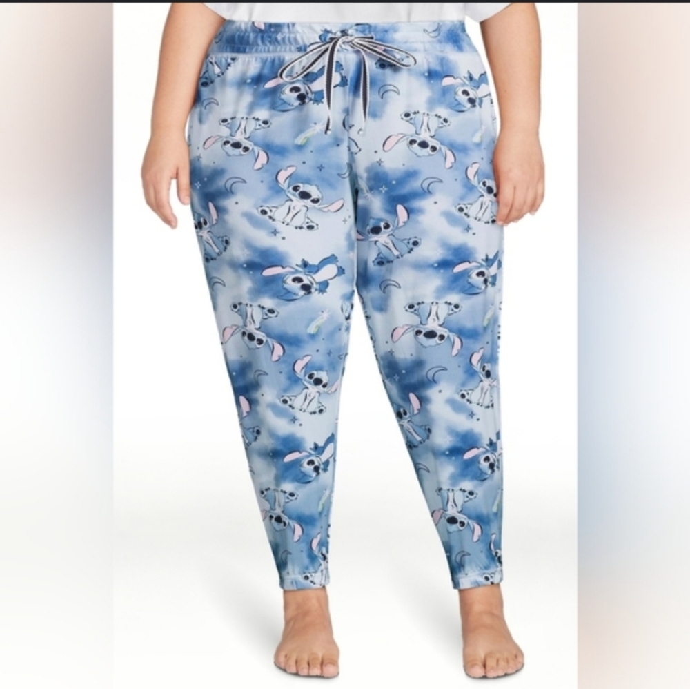 Disney Stitch Galaxy Women's Sleep Jogger w/ Pockets Size  2x